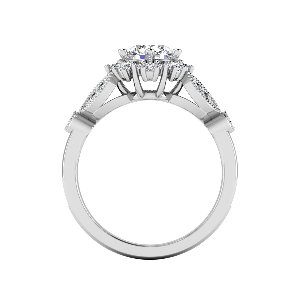 Gracelynn Halo Engagement Ring